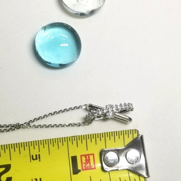 💞Authentic Swarovski Hyperbola Necklace Mixed Cuts Twist Clear Crystal Pendent - Picture 3 of 10